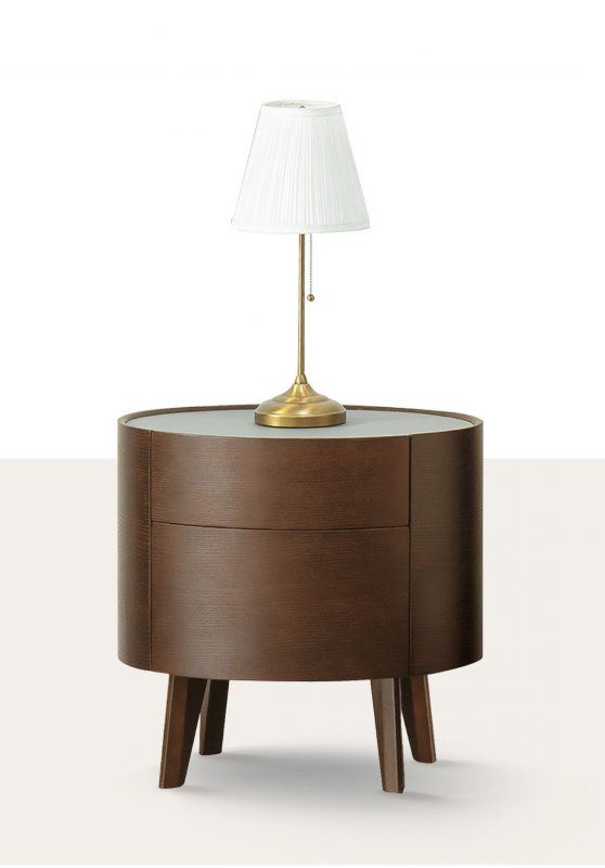 漢米敦玻璃面床頭櫃