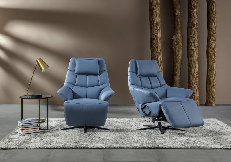 全牛皮電動單椅