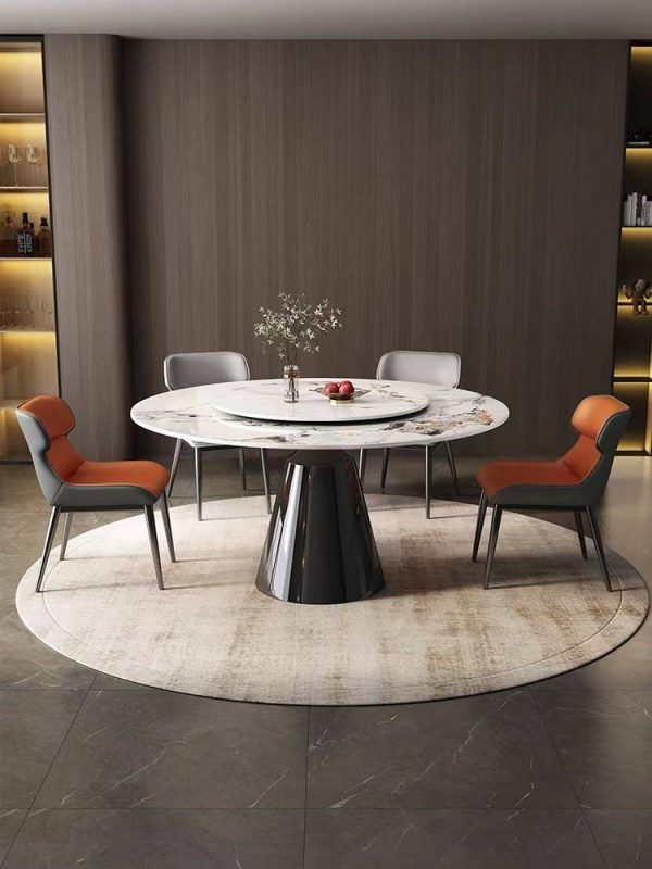 大理石圓餐桌