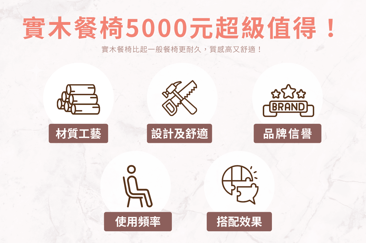 實木餐椅一張5000元以上值得嗎？